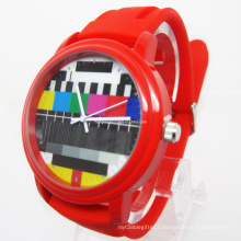 Quartz Big Face Fashion Silicone Watch